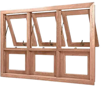 Basculante de Vidro — Janelas de Madeira Wood Fort