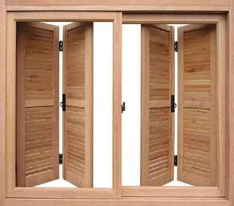 Veneziana (camarão) — Janelas de Madeira Wood Fort
