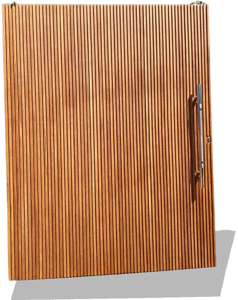 Porta de Correr Ripada (Linha Ripado) — Portas de Madeira Wood Fort