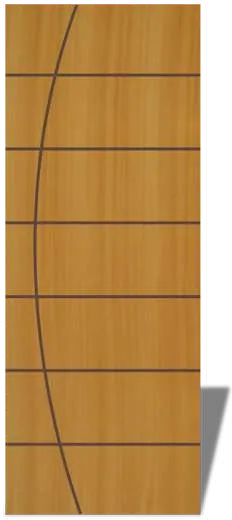 Frisada Curvo (Semi-sólida) — Portas de Madeira Wood Fort